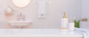 Elegant,White,Bathroom,Interior,In,The,Background,With,Marble,White