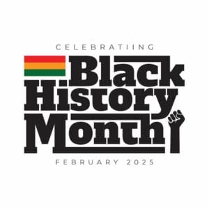 Black,History,Month,Banner,,Poster,,Template,With,Flag,And,Fist